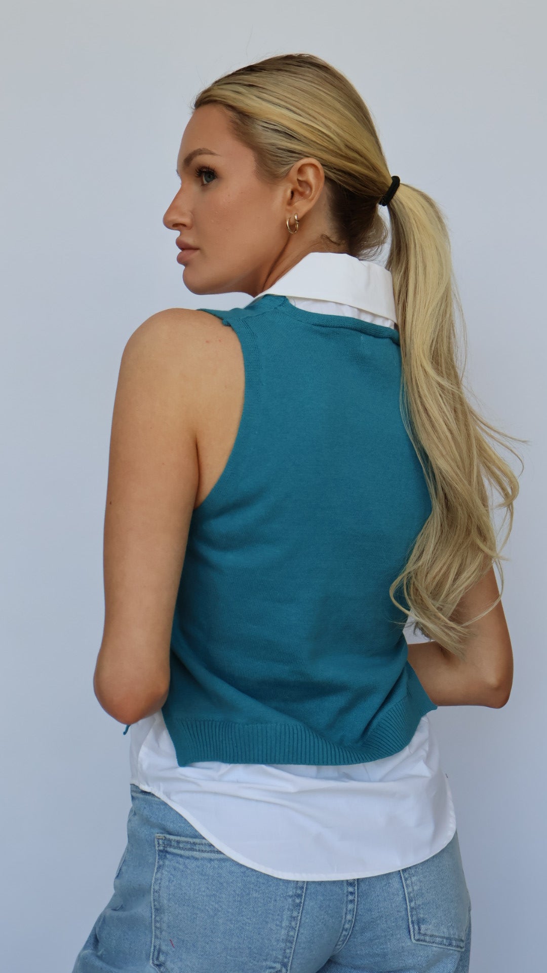 Layered Light Weight Sweater Vest