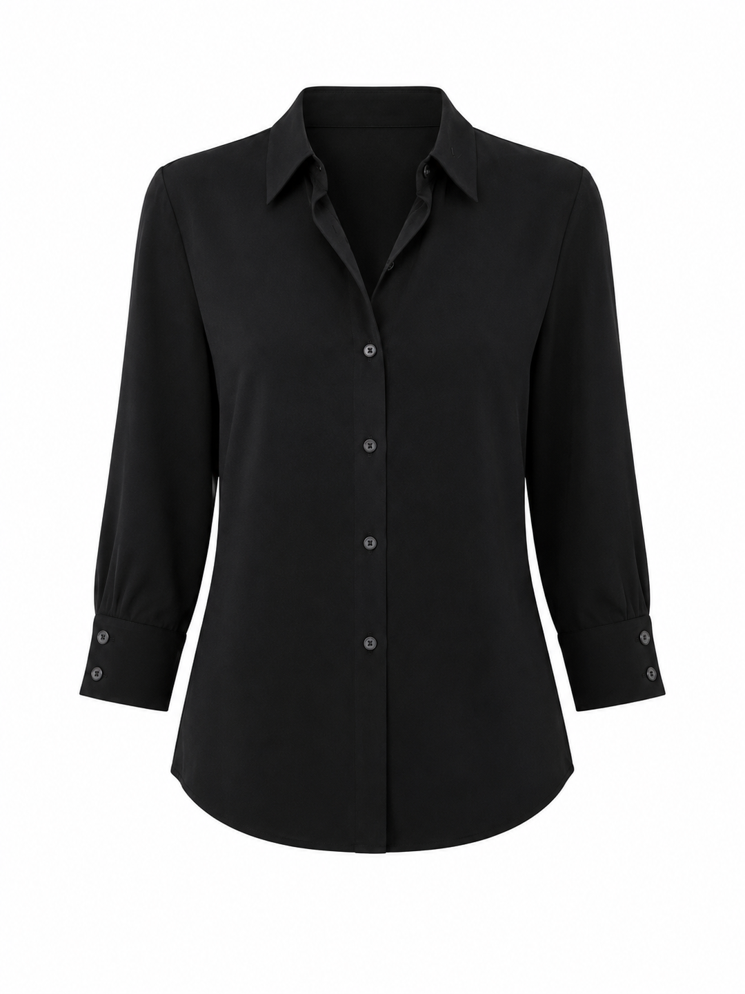 3/4 Sleeve Button Down Shirt