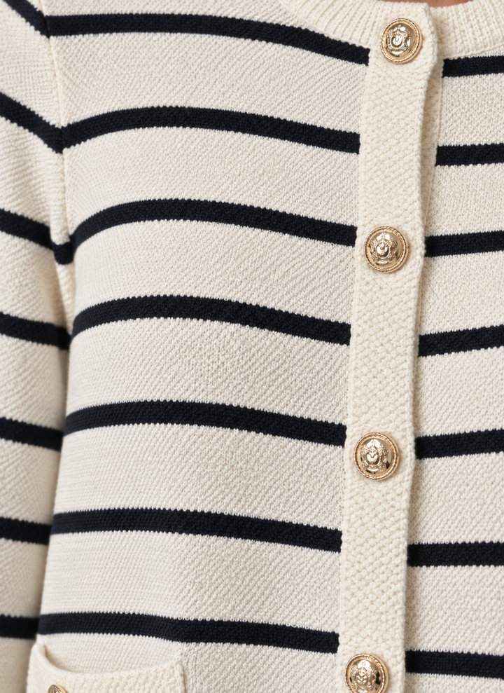 The Audrey Striped Cardigan