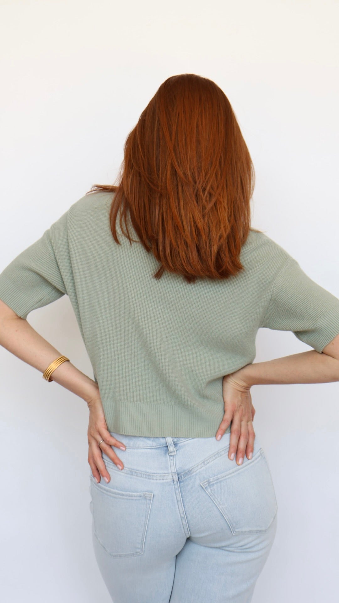 Amy Short Sleeve Knit Top