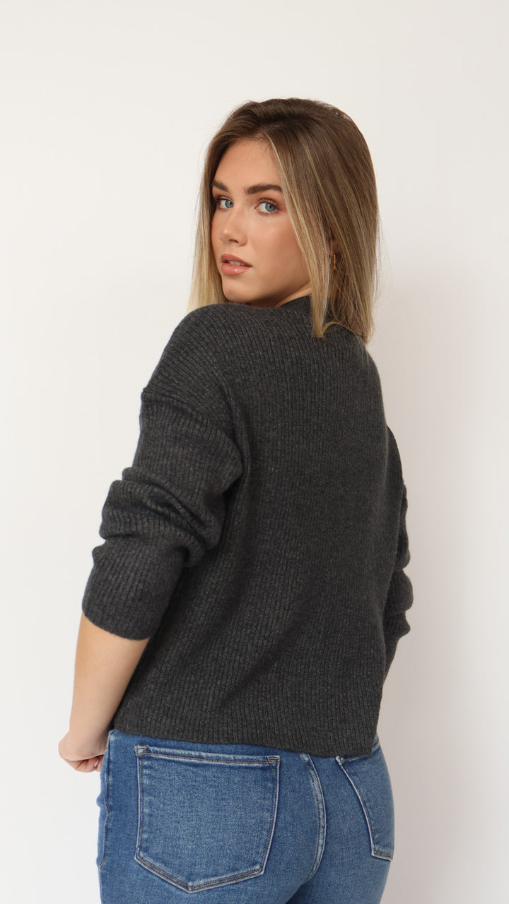Thread & Supply Classic Crew Neck Ribbed Sweater