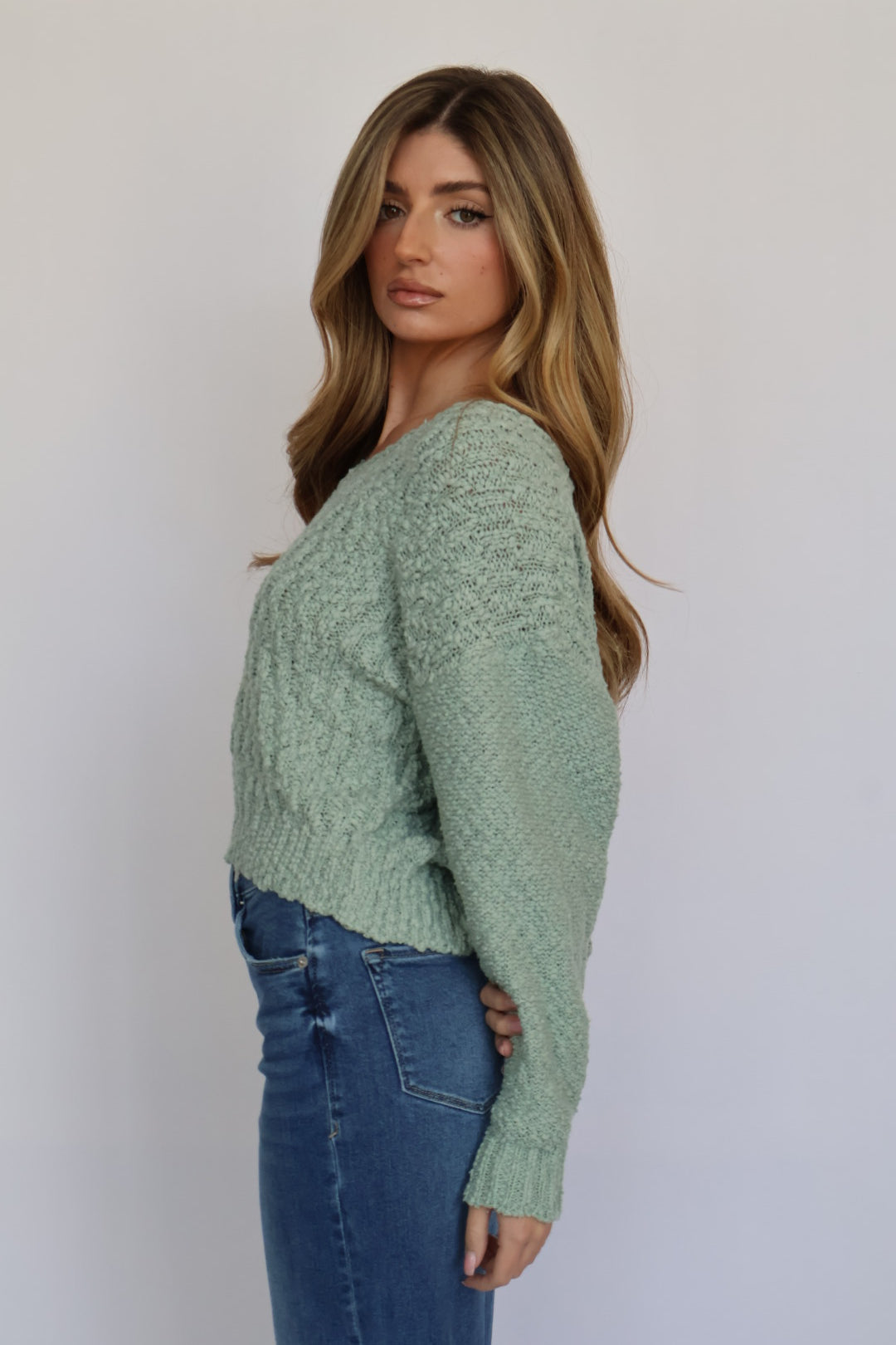 Dear John Denim Lexi Sweater - Iceberg Green