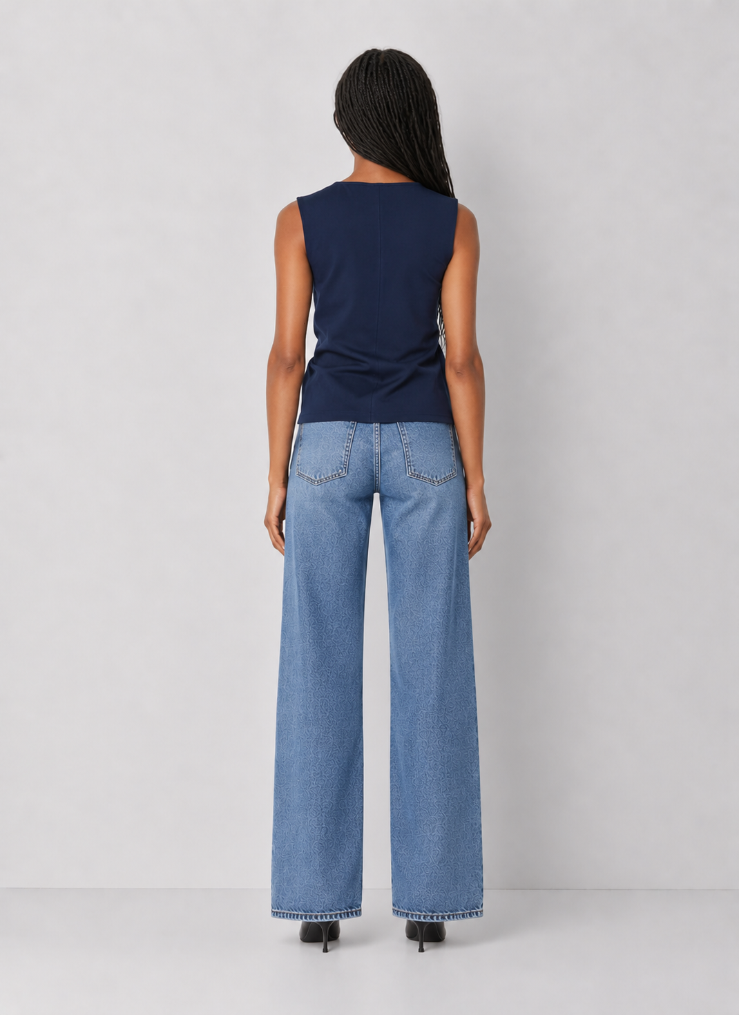 Twist Detail Ponte Sleeveless Top