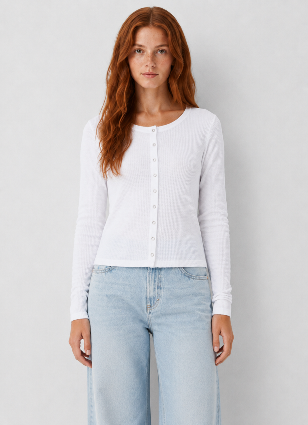 Z Supply Albany Waffle Button Up Top