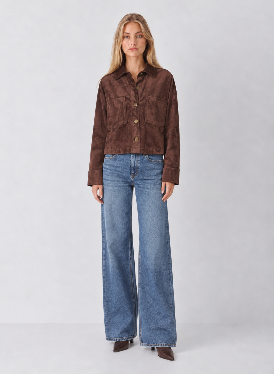 Z Supply All Day Cropped Suede Jacket