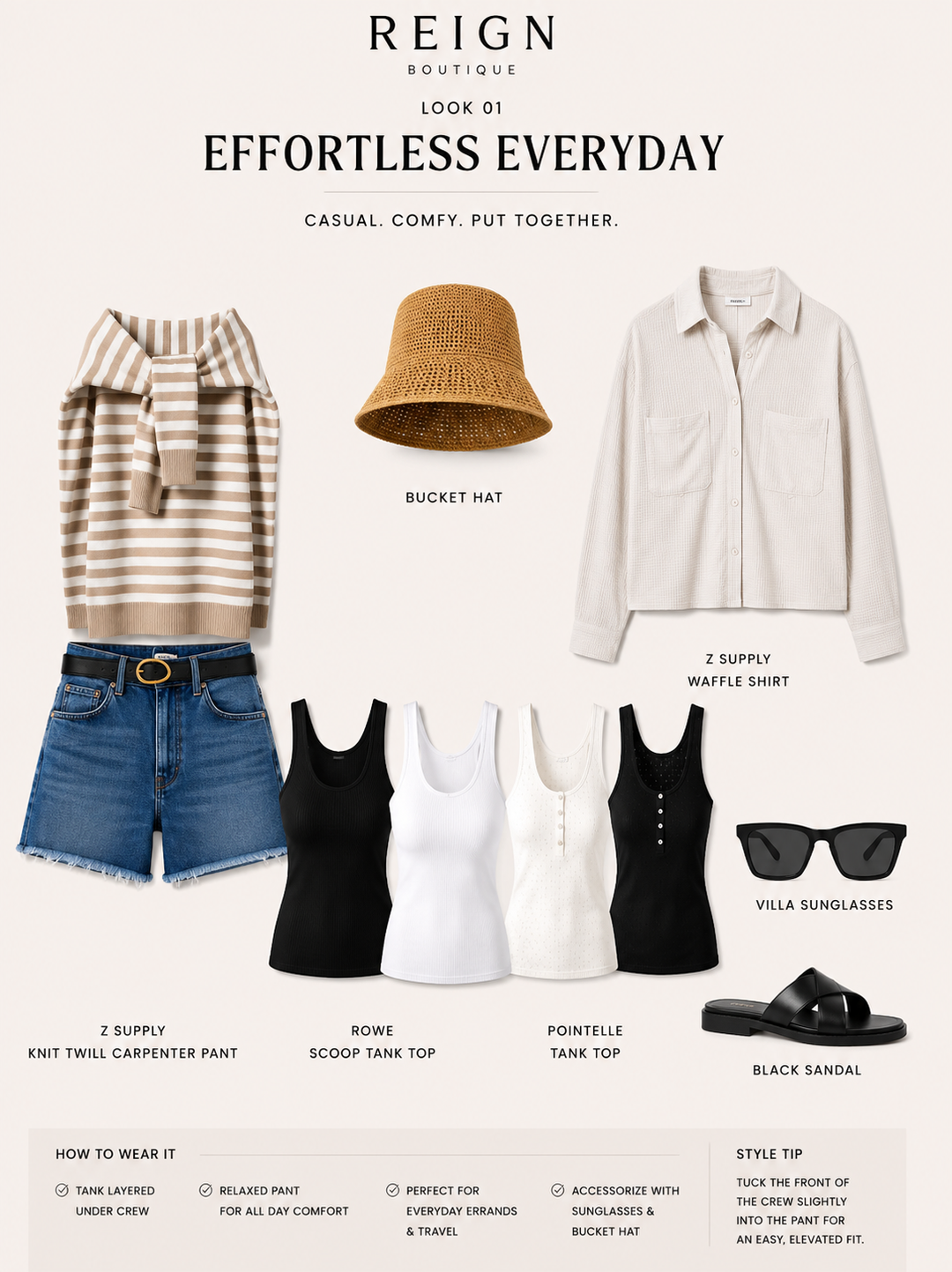 Click through the 15 style board outfit options