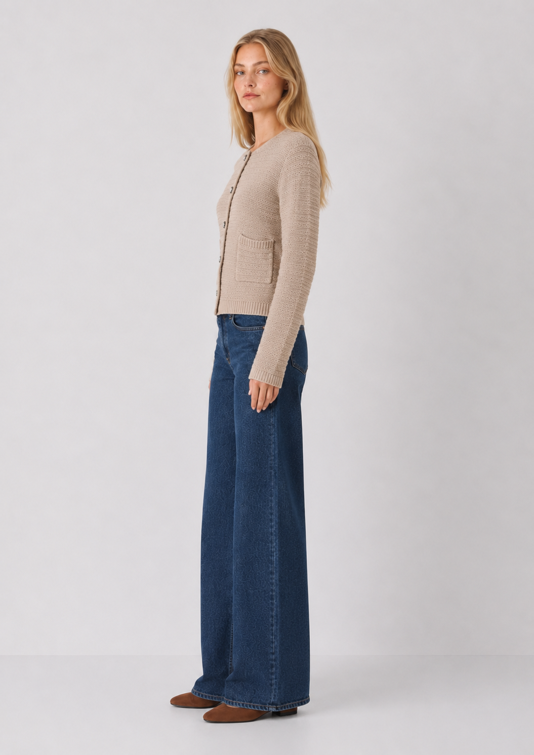 Elan Juliette Button Knit Cardigan