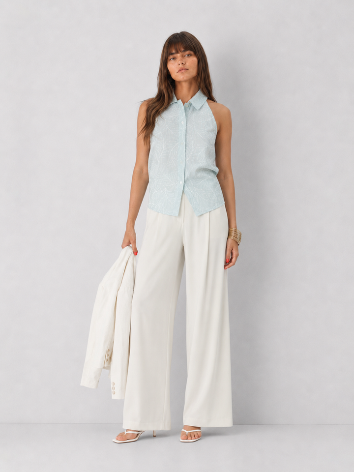 Elan Collared Button Up Vest - FINAL SALE