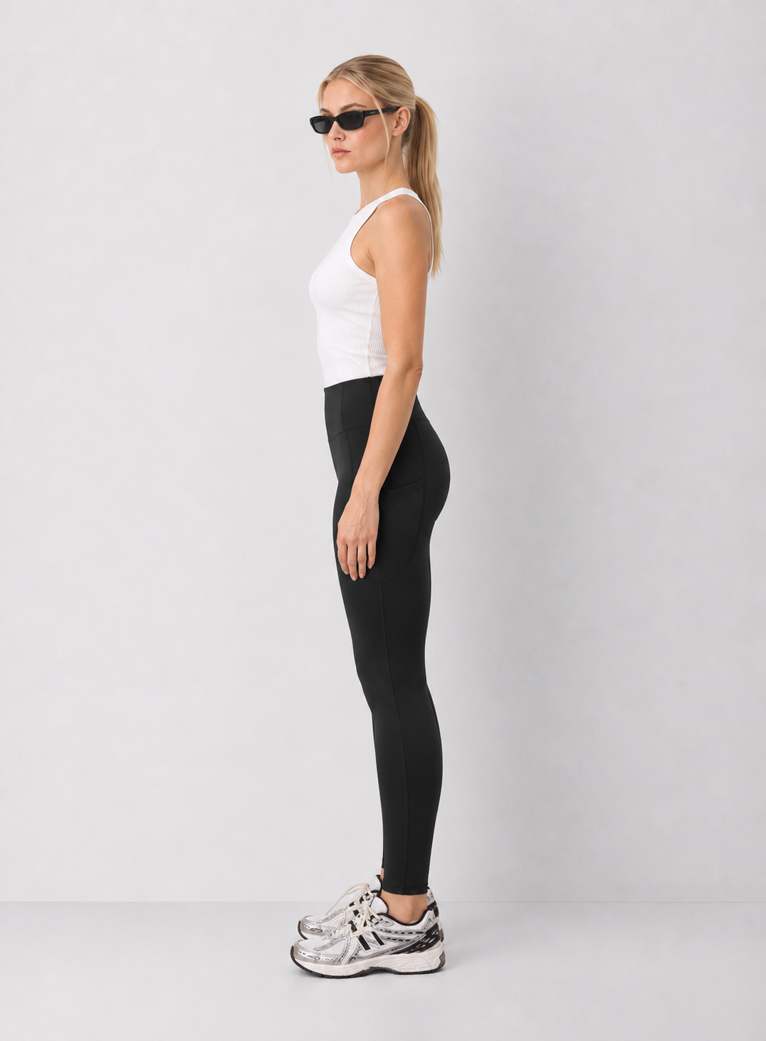 Beyond Yoga Pacer Fleece-backed Pocket Legging