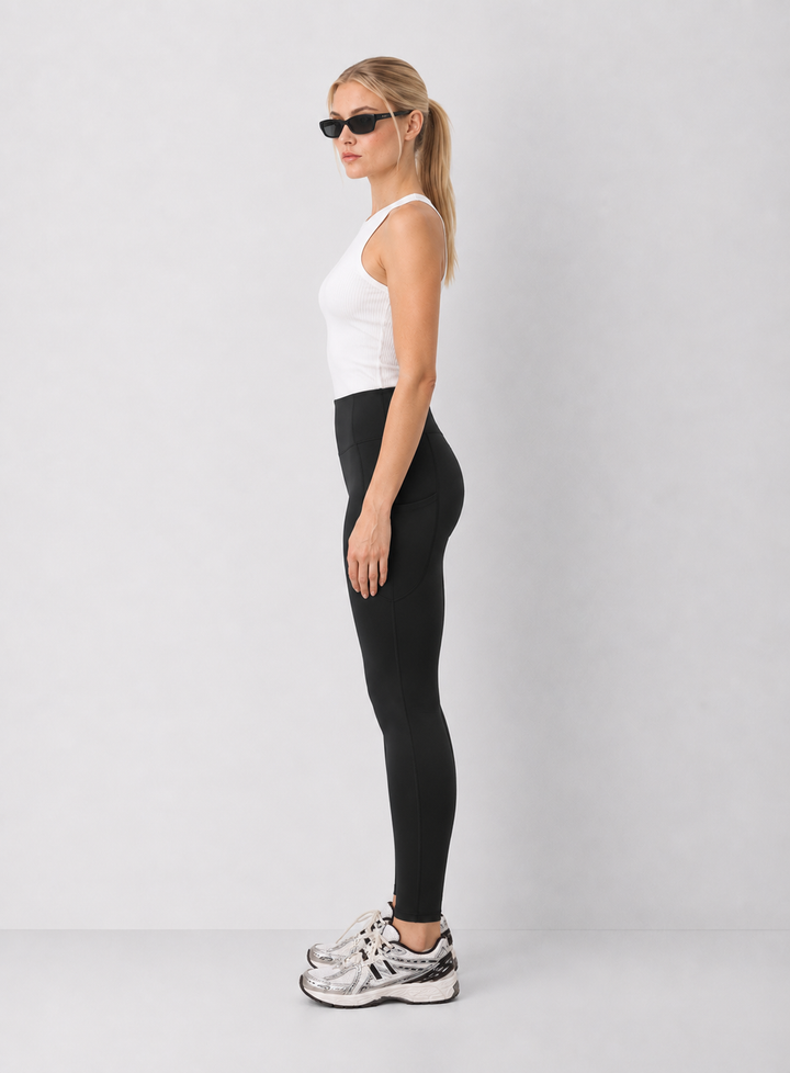 Beyond Yoga Pacer Fleece-backed Pocket Legging