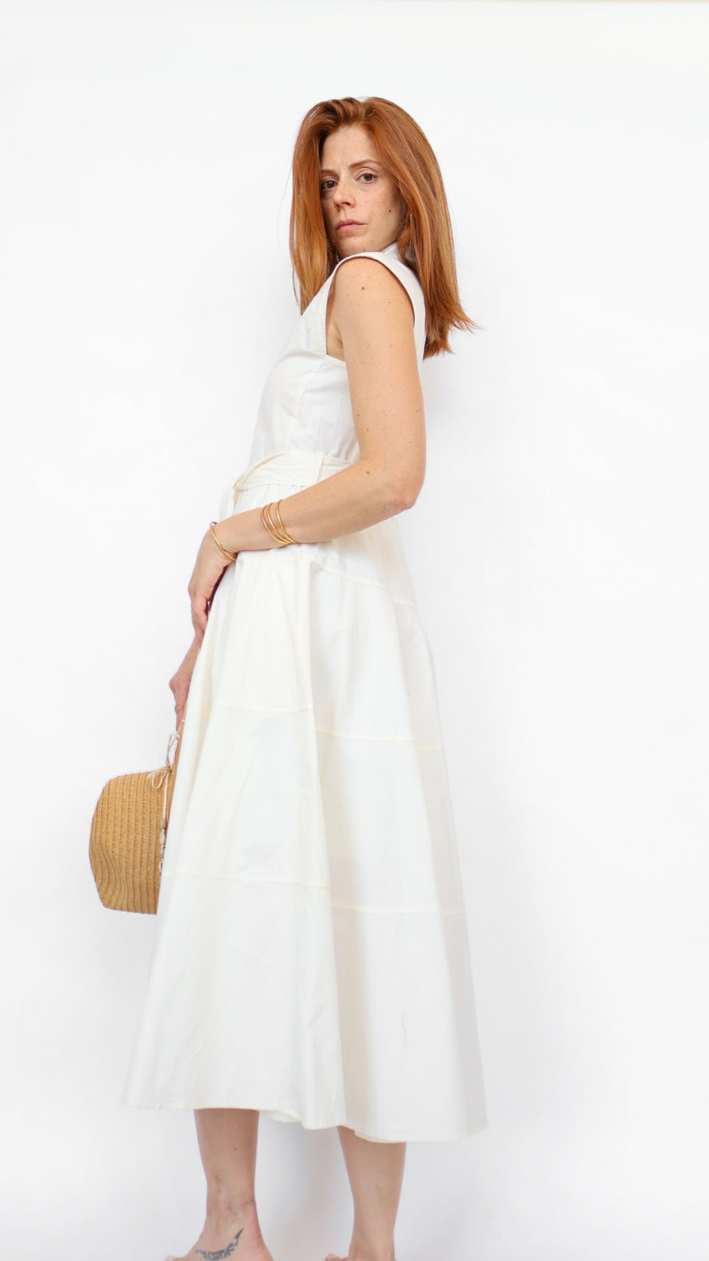 Rylin Button Down Midi Dress