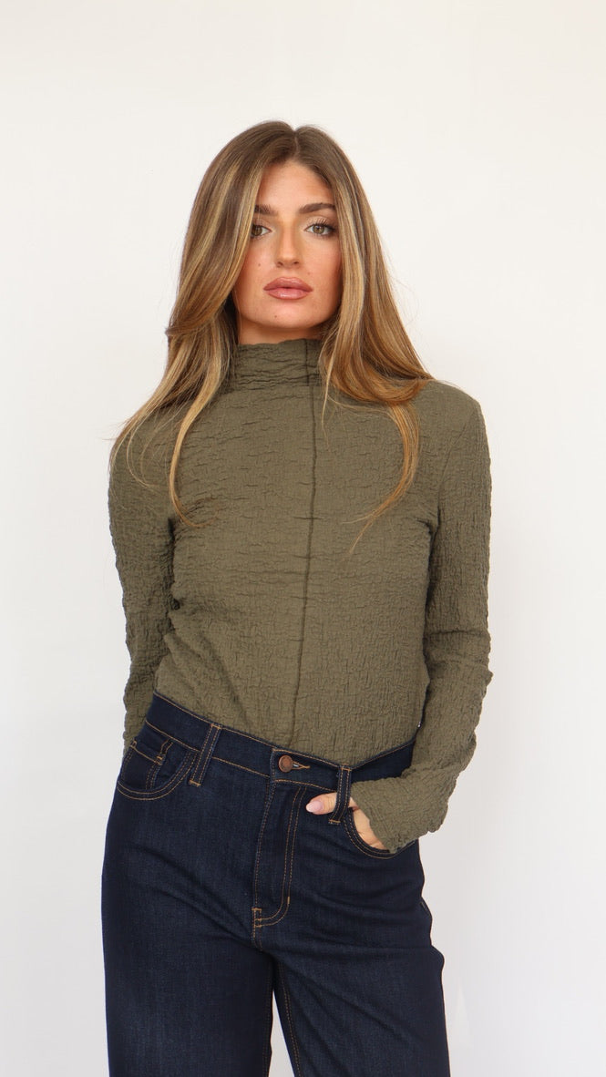 Habitual Fitted Turtleneck Top