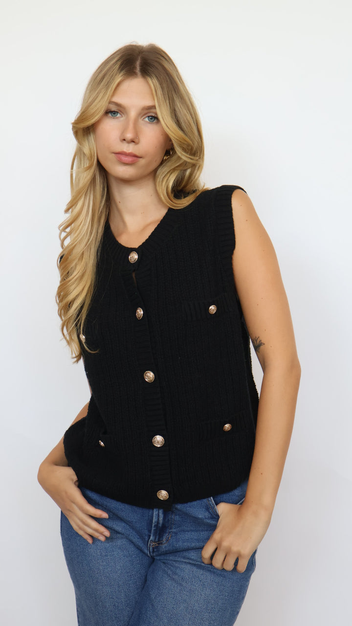 Rylin Knit Sleeveless Sweater