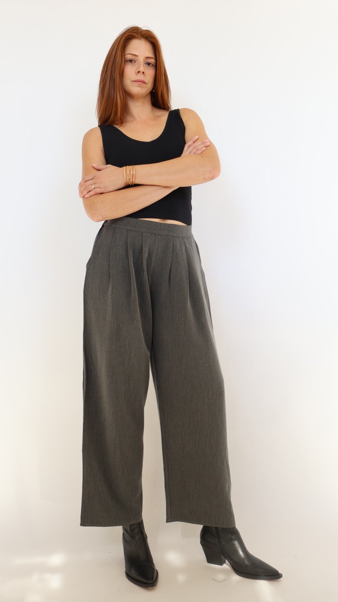 Elastic Waist Trouser Pant