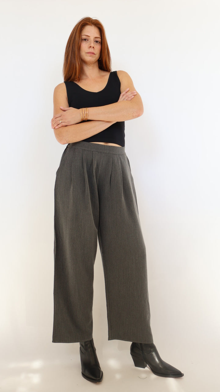 Elastic Waist Trouser Pant