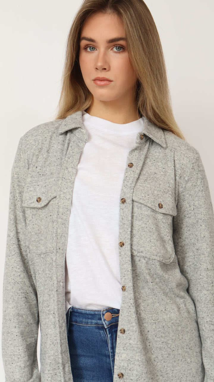 Thread & Supply Cassian Knit Button Down Shirt