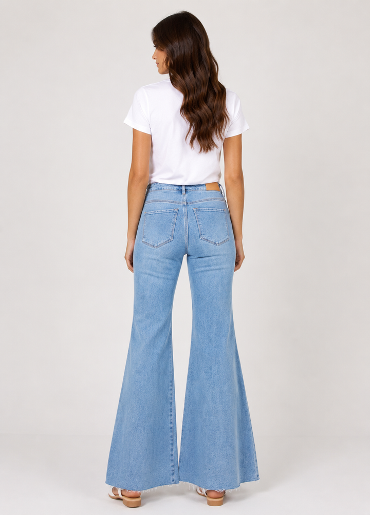 Dear John Hendrix High Rise Wide Leg Jeans Hillcress Wash