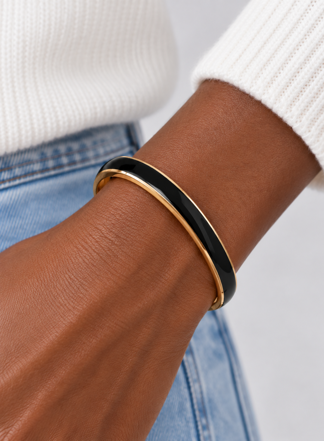 Alessandra Black Bangle