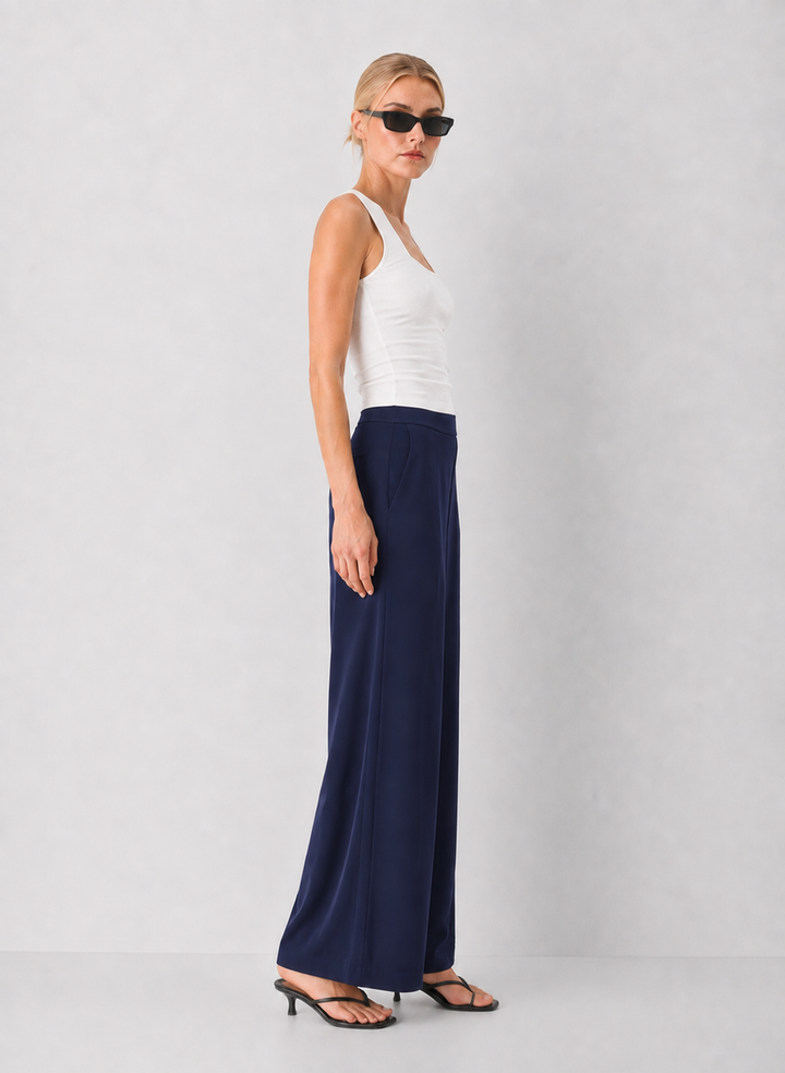 Pull-on Wide Leg Pants