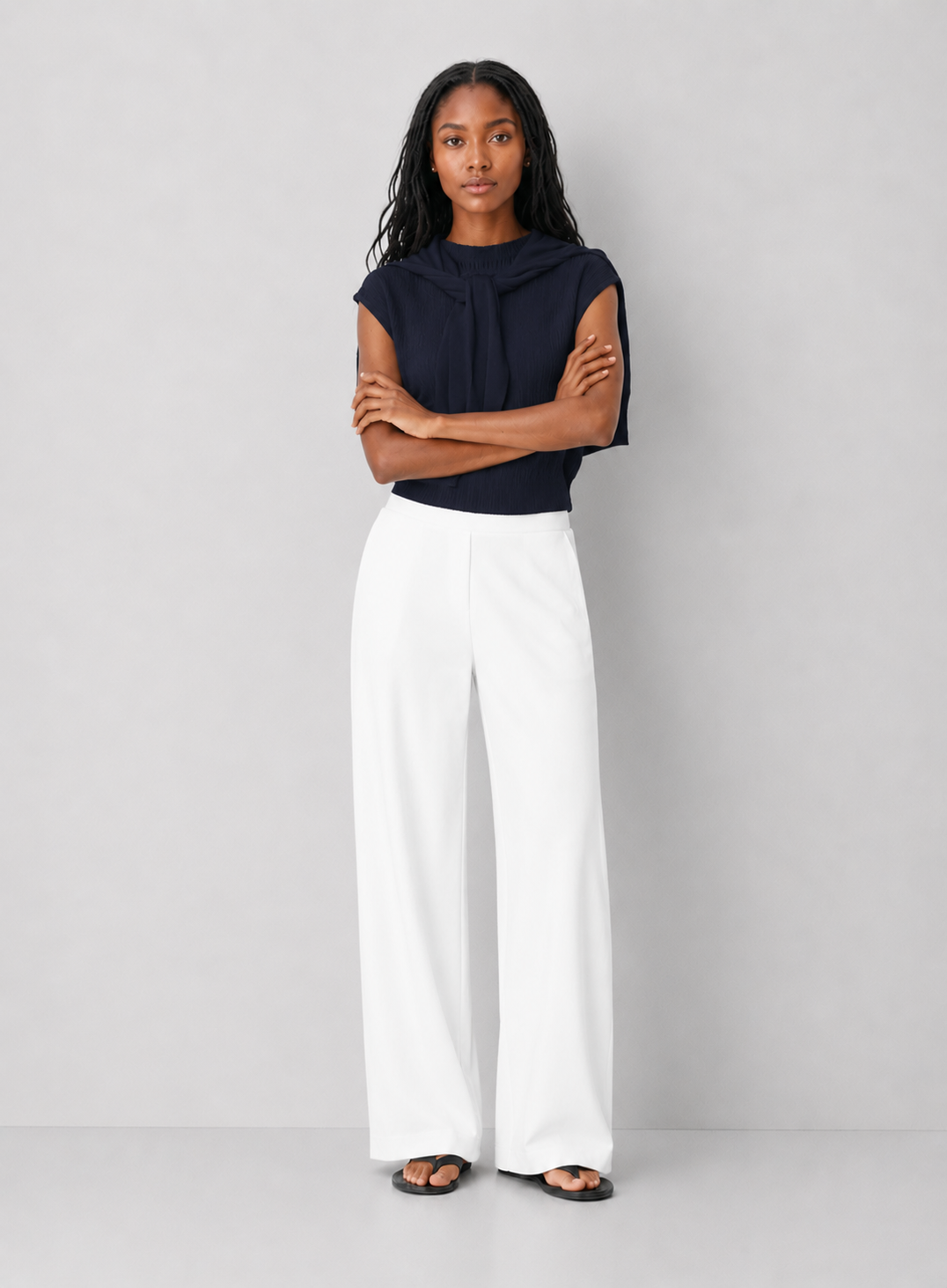 Fine Ribbed Knit Top