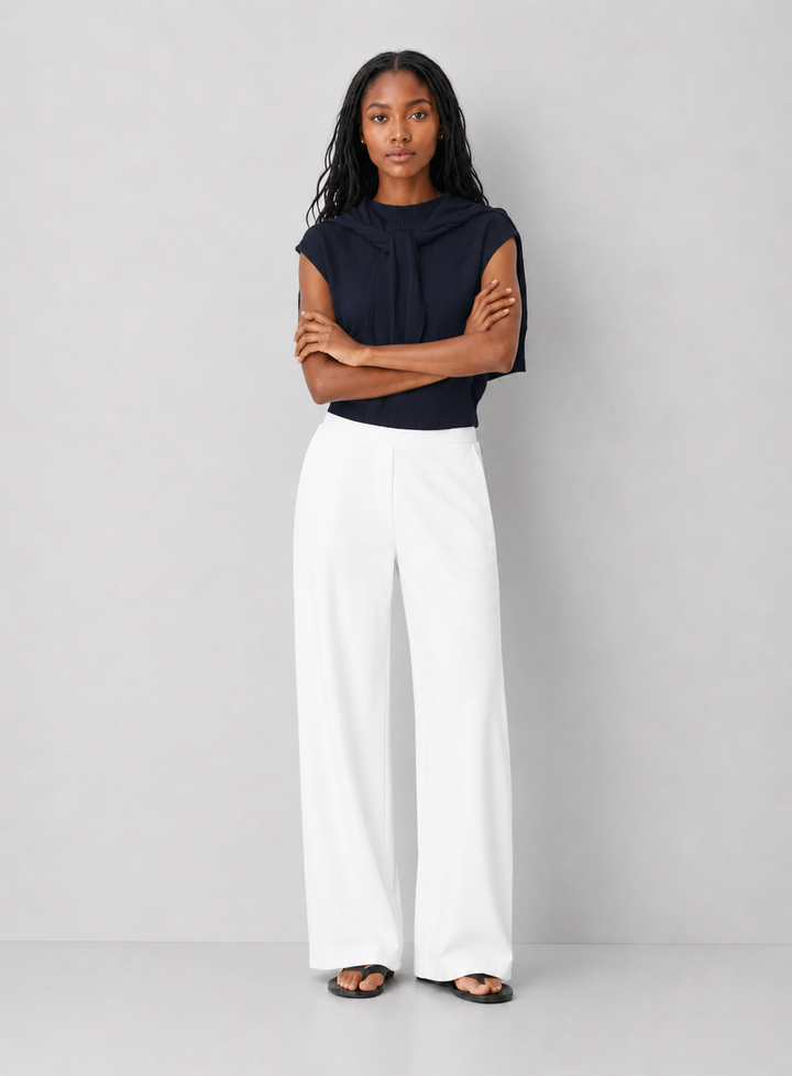 Fine Ribbed Knit Top