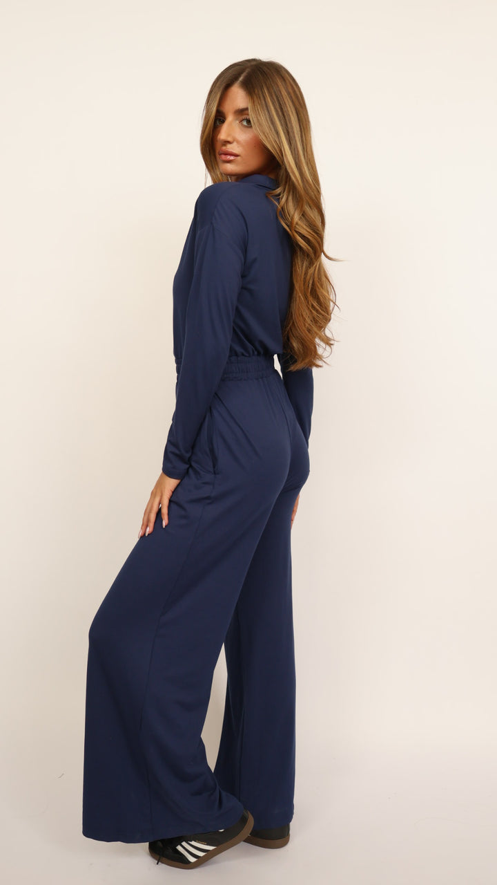 Claire Zipper Jumpsuit