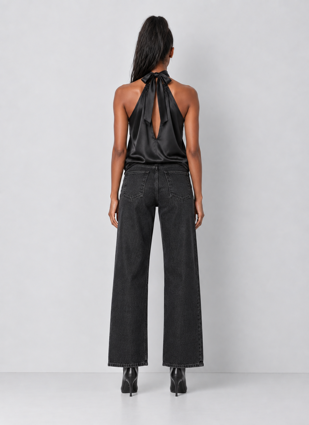 Elan Satin Halter Top