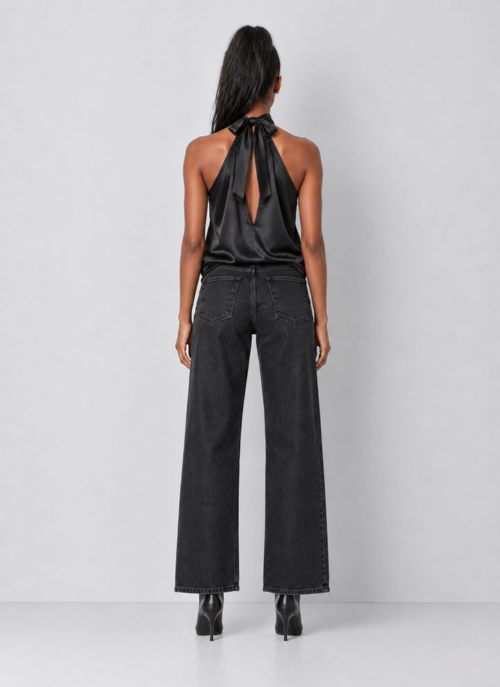 Elan Satin Halter Top