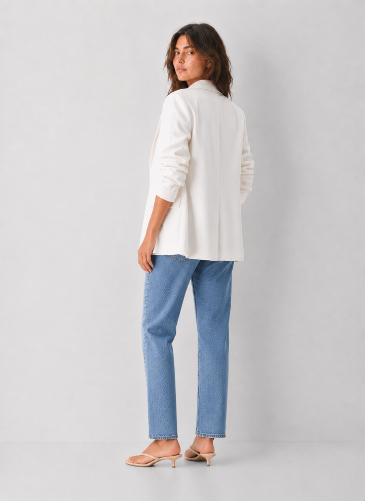 Amy Ruched Sleeve Blazer