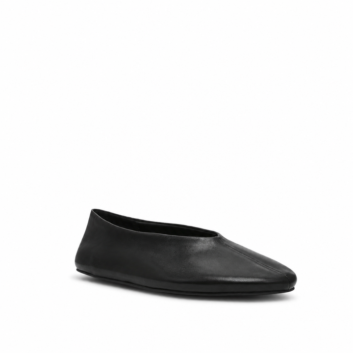Preorder Steve Madden Cyntra Ballet Flat - Black Leather