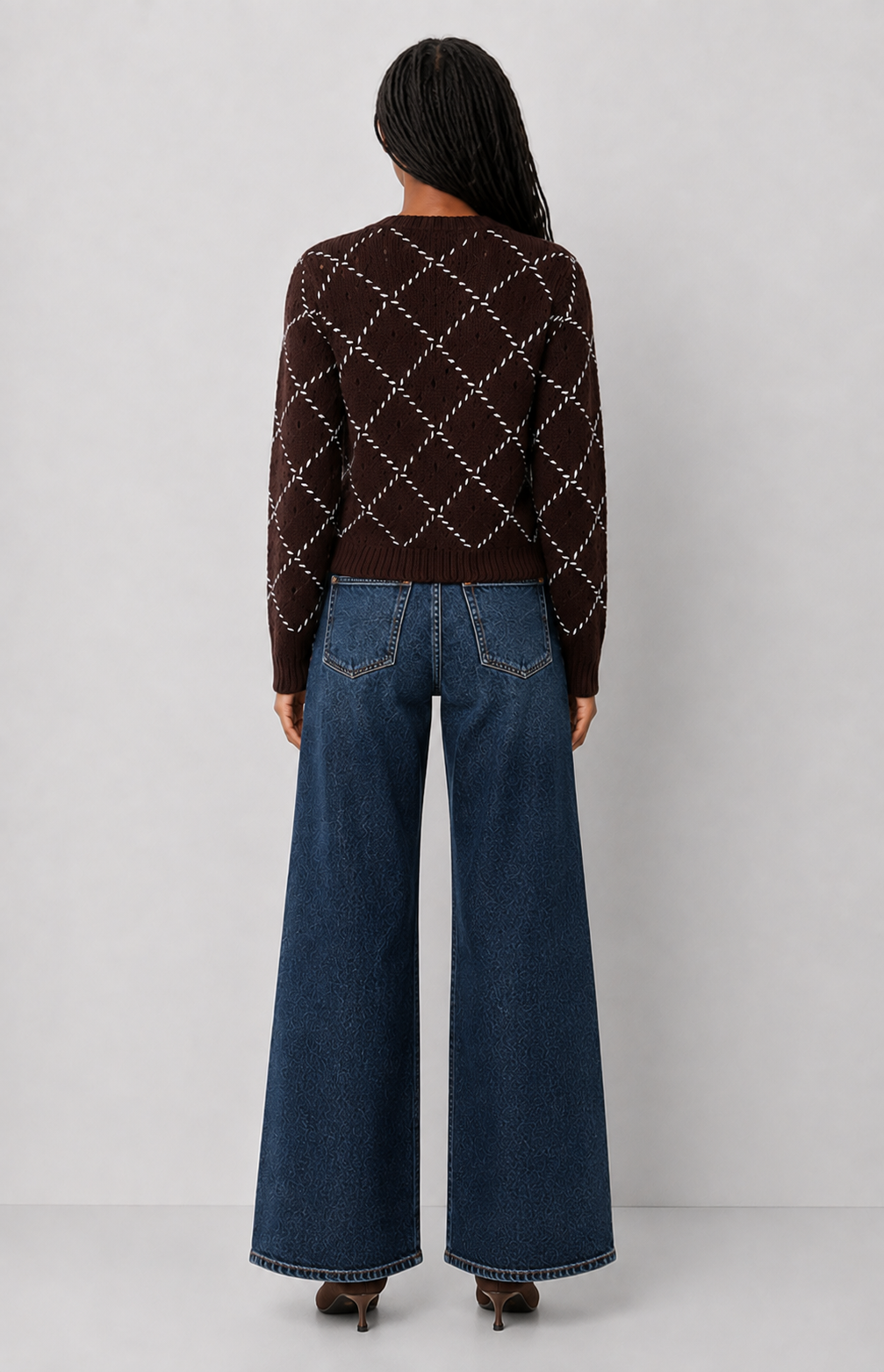 Whipstitch Button-down Cardigan