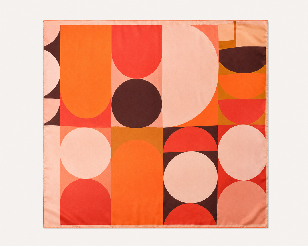 Abstract Geo Silky Scarf