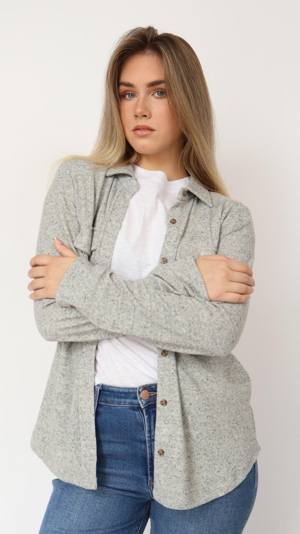 Thread & Supply Cassian Knit Button Down Shirt