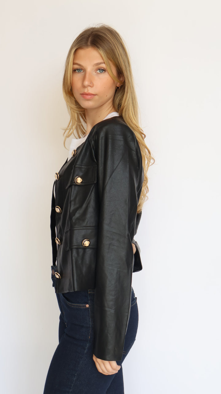 Vegan Leather Jacket