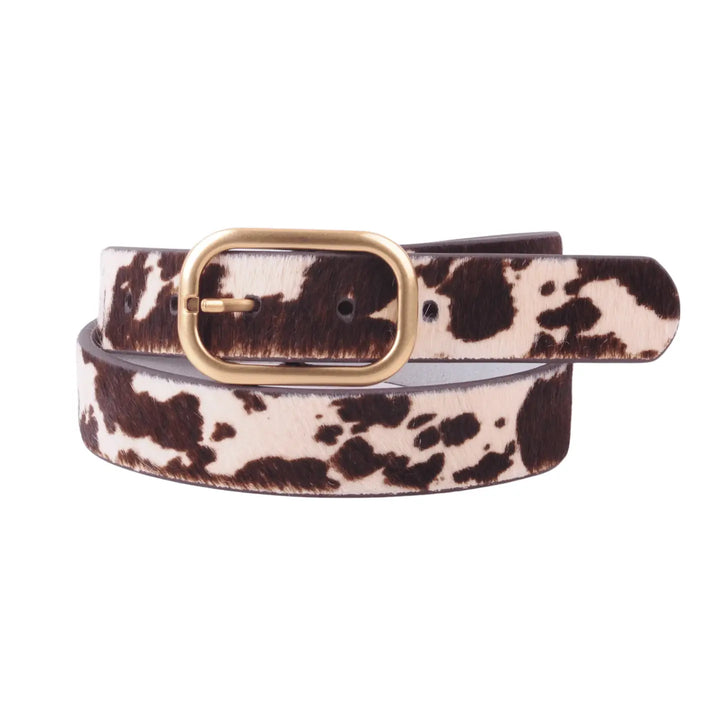 Cow Print Belt