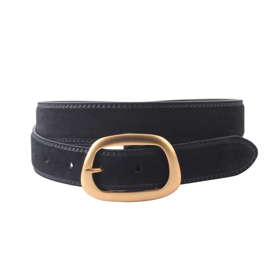 Classic Suede Belt - Black