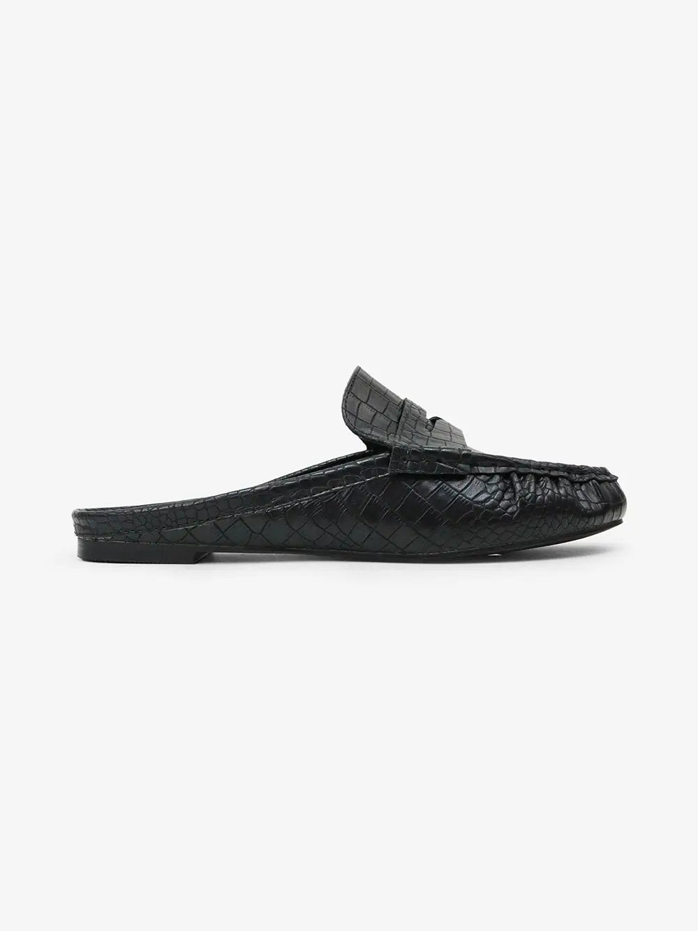 Crocodile Loafer Mules