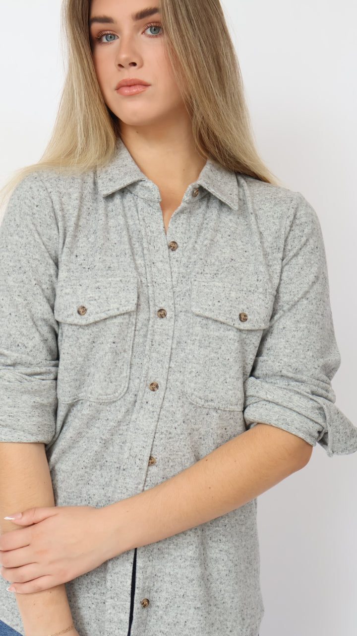 Thread & Supply Cassian Knit Button Down Shirt