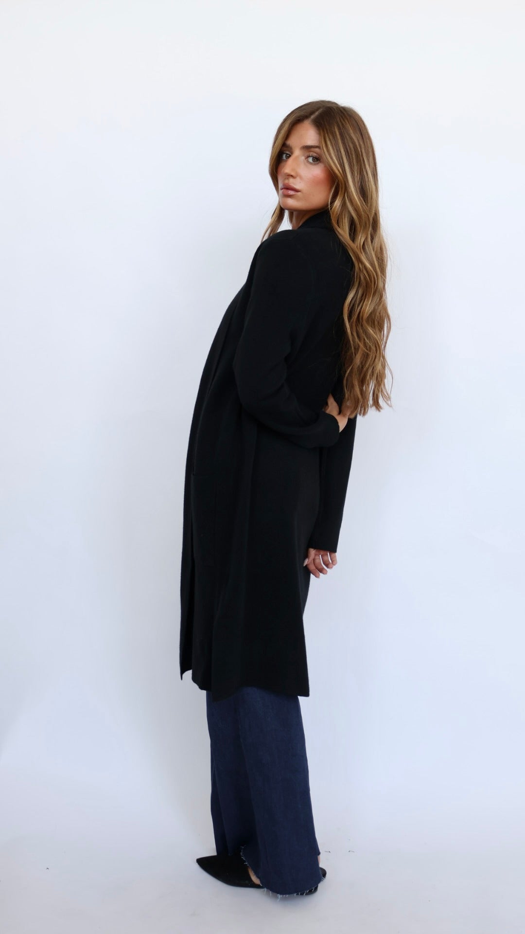 Pinch Classic Open Front Coat Cardigan