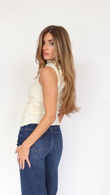 Habitual Sleeveless Gathered Top
