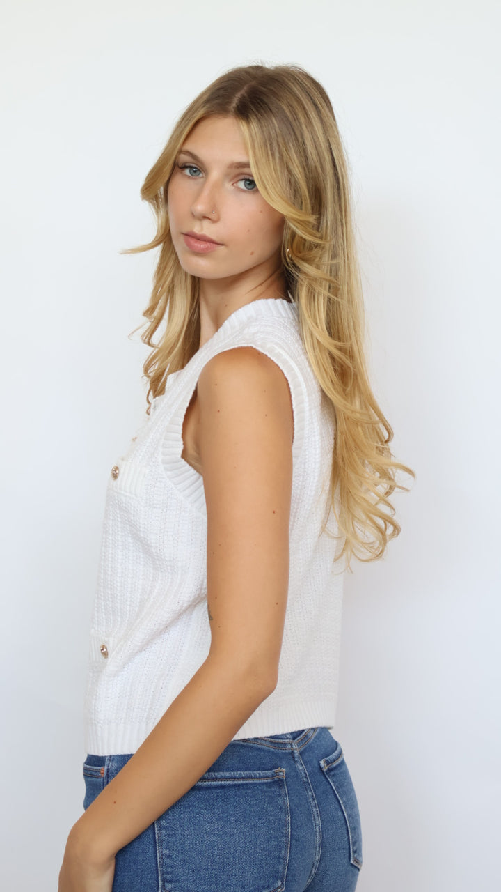 Rylin Knit Sleeveless Sweater