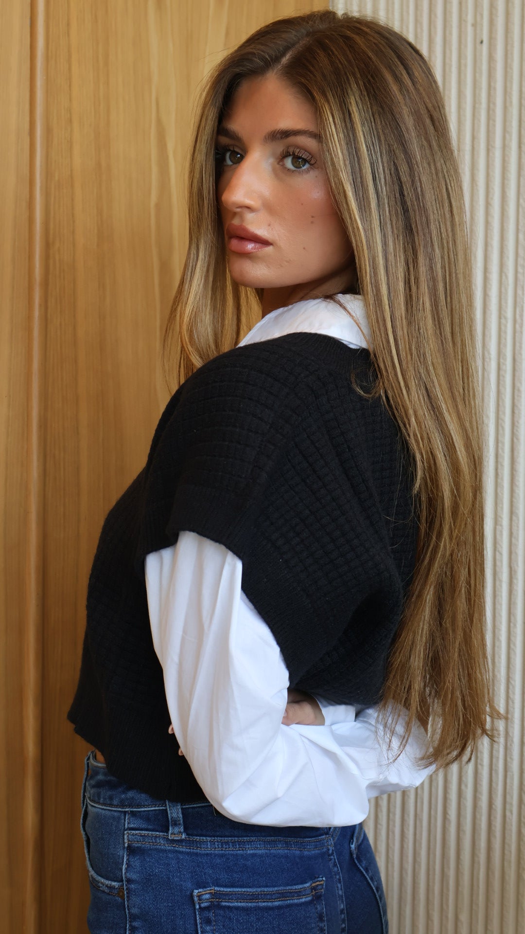 Elan Mix Media Sweater