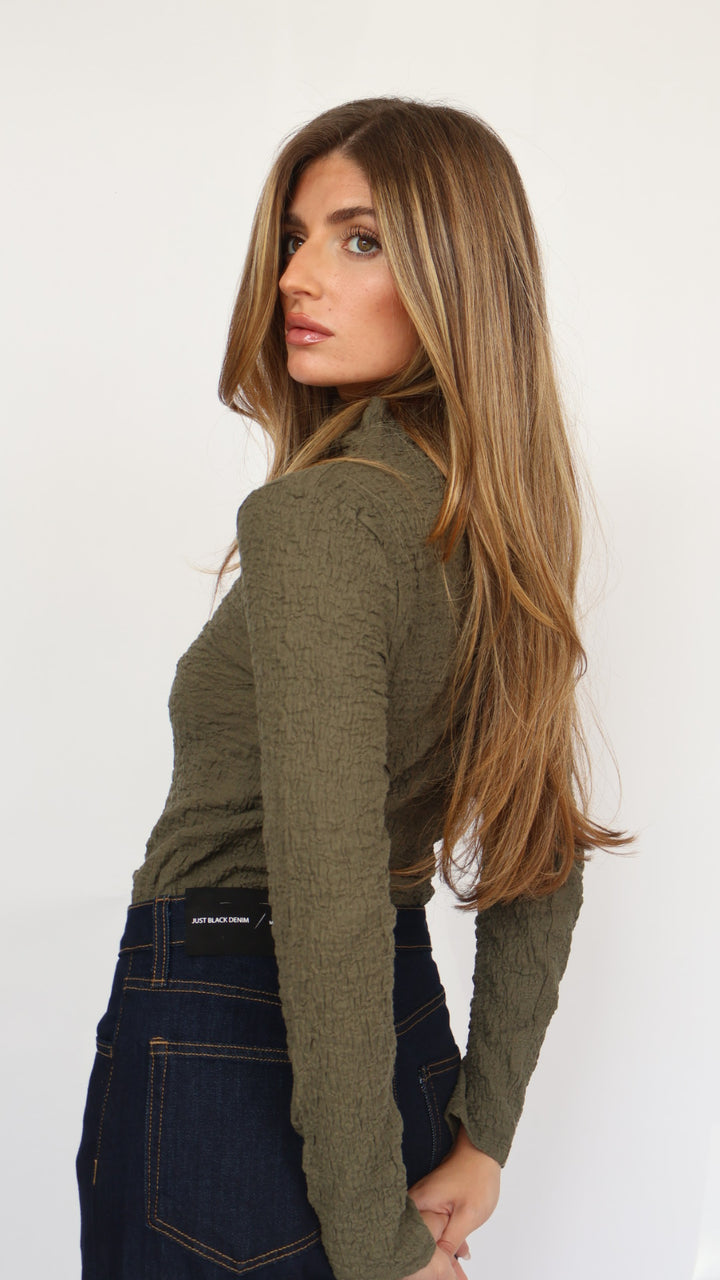 Habitual Fitted Turtleneck Top