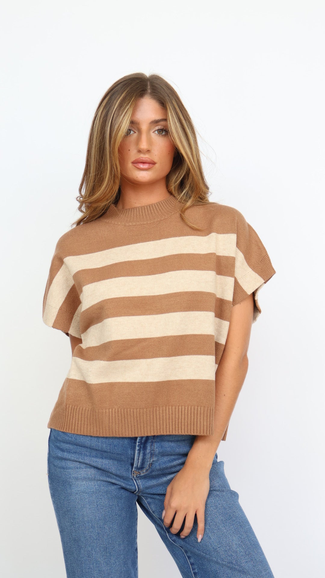 Stripe Sweater Vest