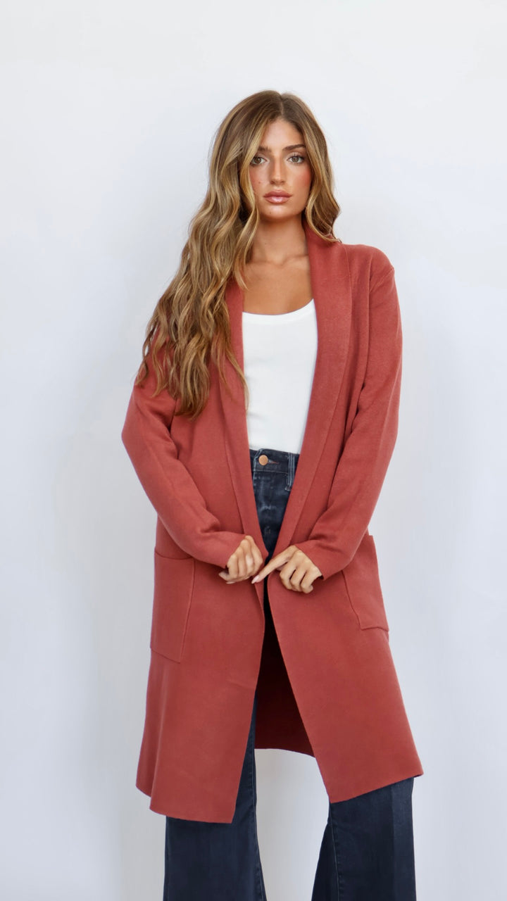 Pinch Classic Open Front Coat Cardigan
