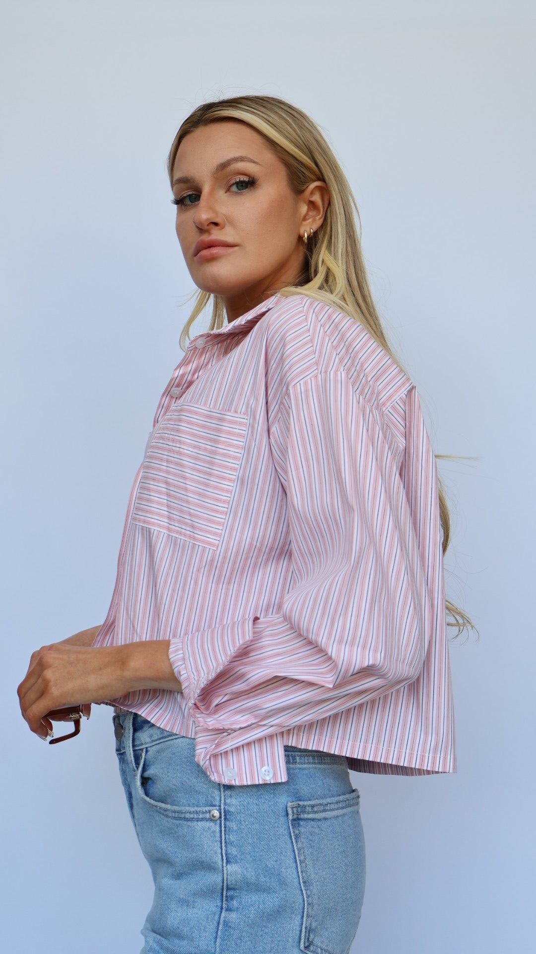 Boxy Button Down Top