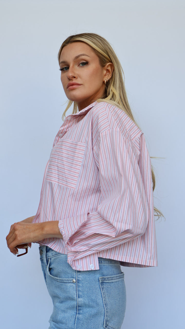 Boxy Button Down Top