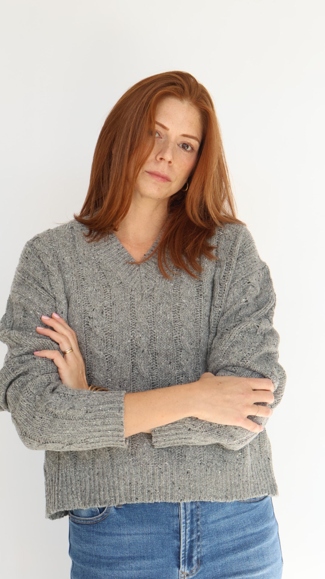Pierre Chunky Grey Sweater