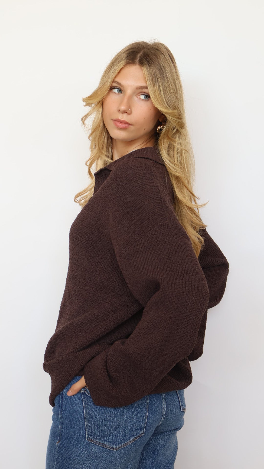 Collared Polo Sweater