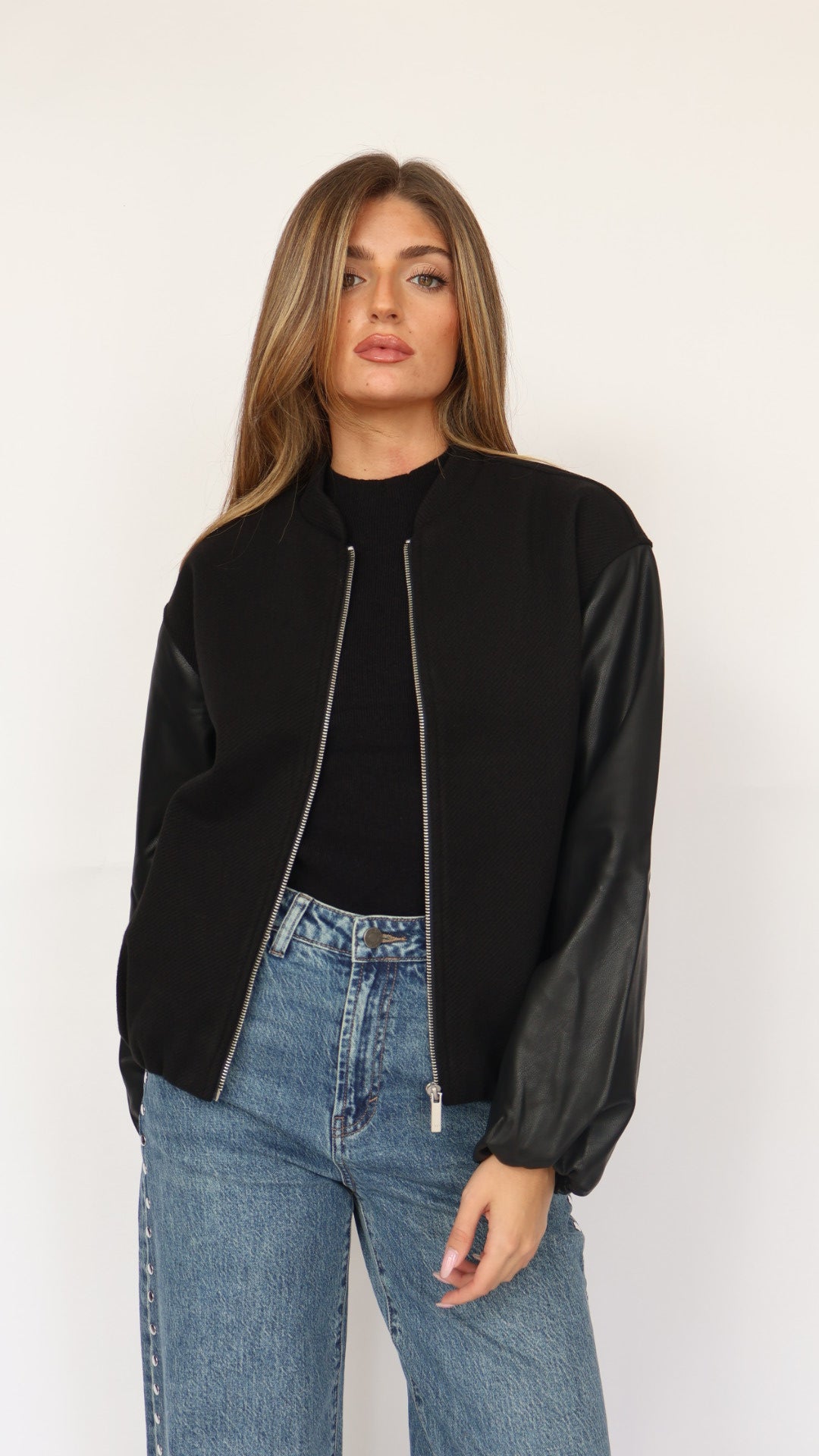 Habitual Vegan Leather Bubble Bomber
